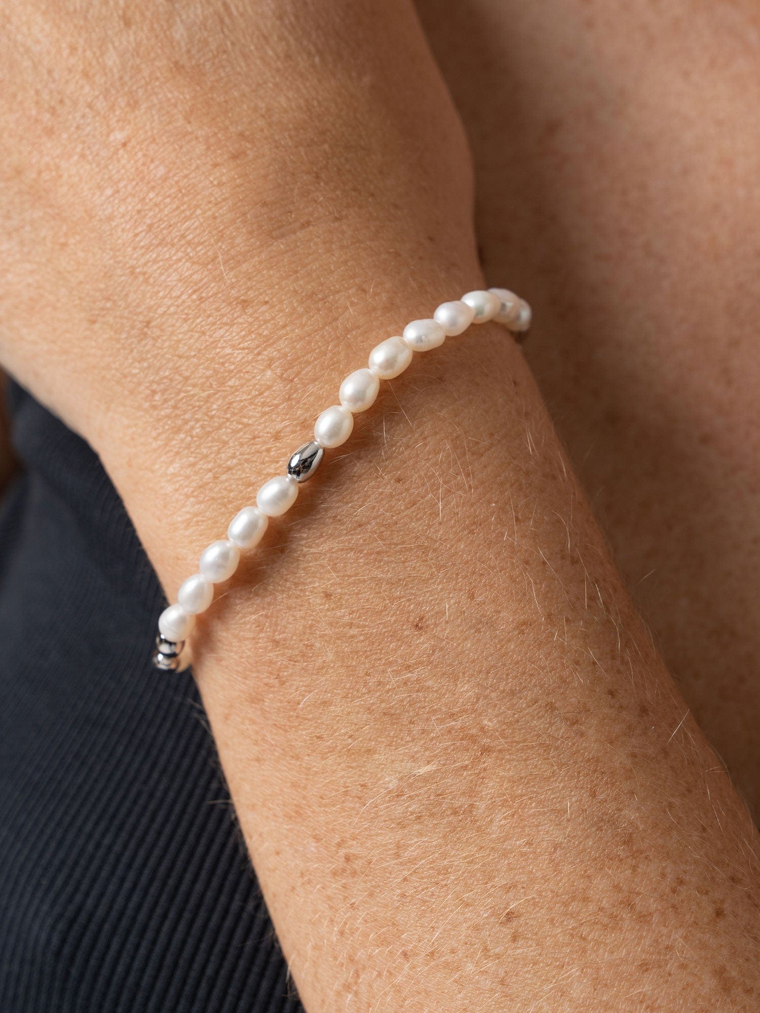 Jacqueline Pearl Bracelet Silver - Women's Jewellery | Saint + Sofia® USA